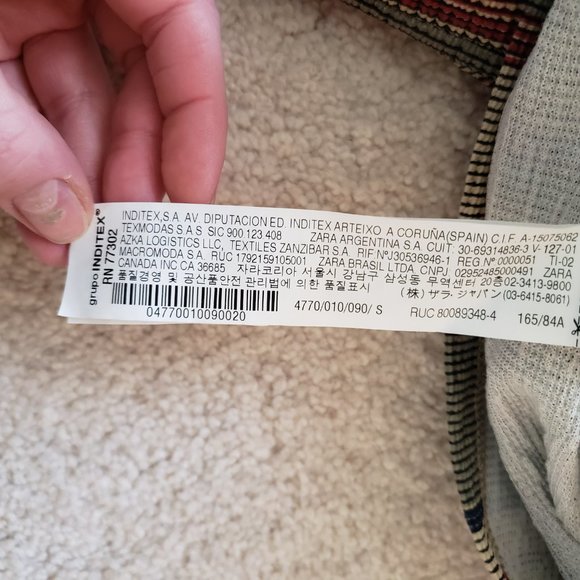 ZARA ; 3/4 SLEEVE MIDI STRIPE SWEATER DRESS - Picture 8 of 9